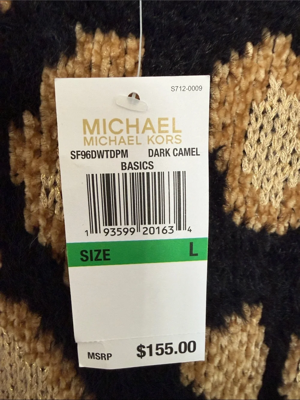 NWT Michael Kors Soft Leopard Print Sweater – Women's Size Large Cozy Chic Warm